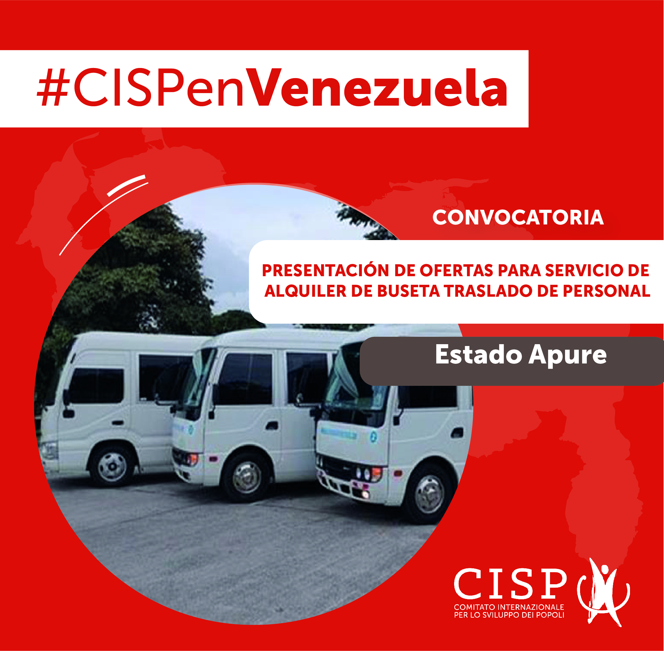 Alquiler de buseta para traslado de personal - Convocatoria Cerrada