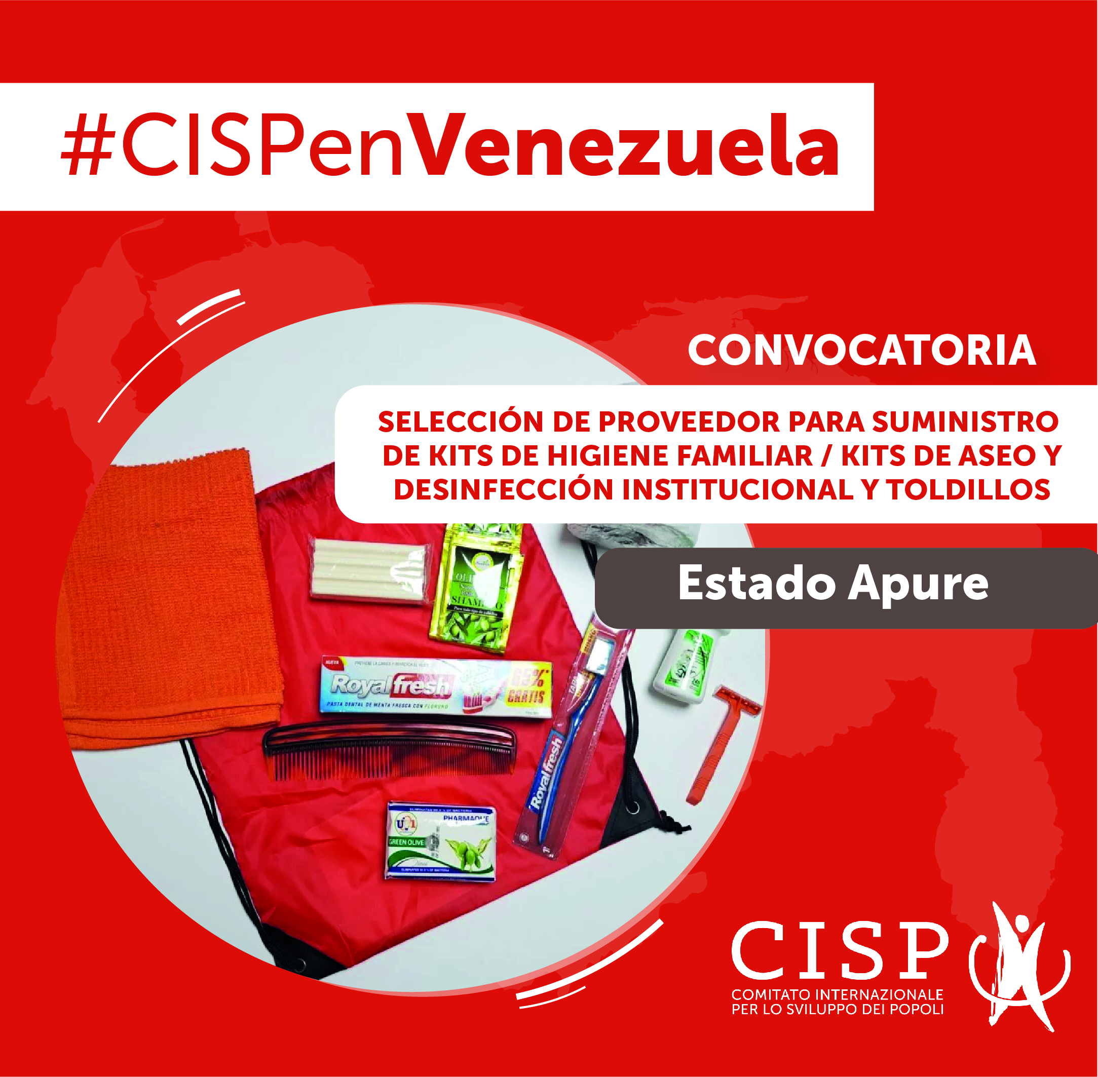 Suministro Kits de higiene y aseo - Venezuela - Convocatoria Cerrada