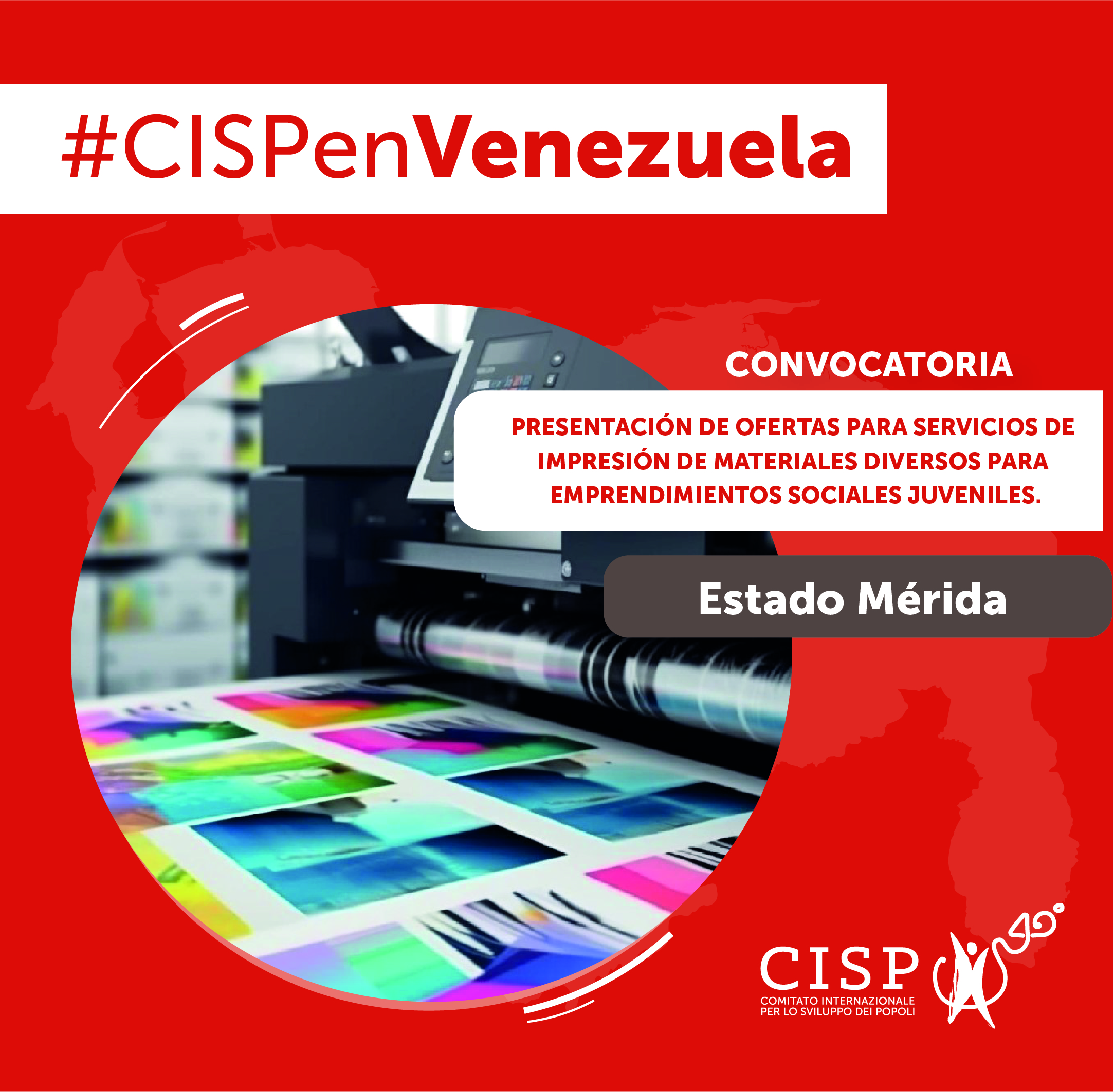 Servicios de impresión para emprendimientos sociales juveniles